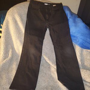 Old Navy Black Straight Leg Jeans | Boys 8
